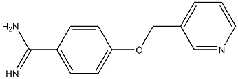 4-(pyridin-3-ylmethoxy)benzenecarboximidamide 结构式