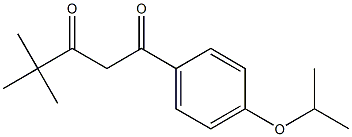 4,4-dimethyl-1-[4-(propan-2-yloxy)phenyl]pentane-1,3-dione 结构式