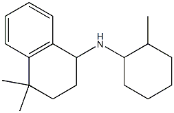 4,4-dimethyl-N-(2-methylcyclohexyl)-1,2,3,4-tetrahydronaphthalen-1-amine 结构式