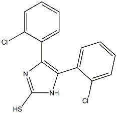 4,5-bis(2-chlorophenyl)-1H-imidazole-2-thiol 结构式