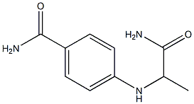 4-[(1-carbamoylethyl)amino]benzamide 结构式