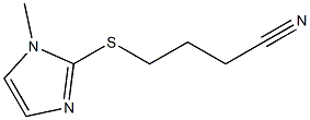 4-[(1-methyl-1H-imidazol-2-yl)sulfanyl]butanenitrile 结构式