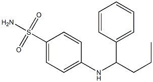 4-[(1-phenylbutyl)amino]benzene-1-sulfonamide 结构式