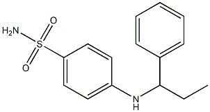 4-[(1-phenylpropyl)amino]benzene-1-sulfonamide 结构式