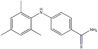 4-[(2,4,6-trimethylphenyl)amino]benzene-1-carbothioamide 结构式