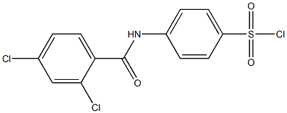 4-[(2,4-dichlorobenzene)amido]benzene-1-sulfonyl chloride 结构式