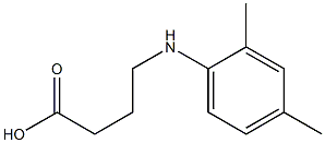 4-[(2,4-dimethylphenyl)amino]butanoic acid 结构式