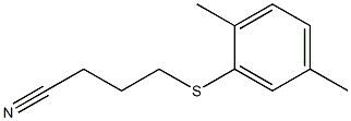 4-[(2,5-dimethylphenyl)sulfanyl]butanenitrile 结构式