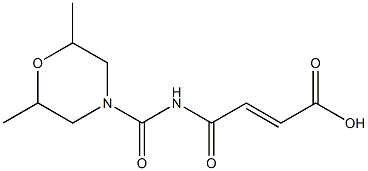 4-[(2,6-dimethylmorpholin-4-yl)carbonylamino]-4-oxobut-2-enoic acid 结构式