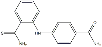 4-[(2-carbamothioylphenyl)amino]benzamide 结构式
