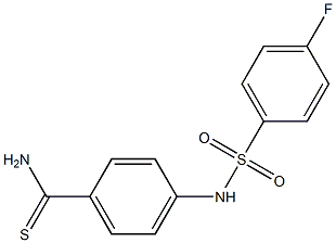 4-[(4-fluorobenzene)sulfonamido]benzene-1-carbothioamide 结构式