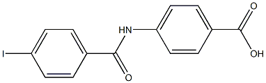 4-[(4-iodobenzene)amido]benzoic acid 结构式