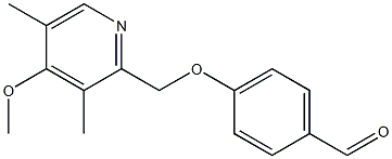 4-[(4-methoxy-3,5-dimethylpyridin-2-yl)methoxy]benzaldehyde 结构式