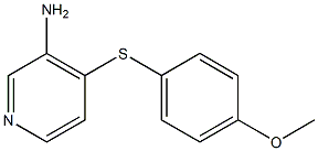 4-[(4-methoxyphenyl)sulfanyl]pyridin-3-amine 结构式