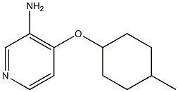 4-[(4-methylcyclohexyl)oxy]pyridin-3-amine 结构式
