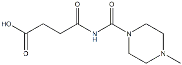 4-[(4-methylpiperazin-1-yl)carbonylamino]-4-oxobutanoic acid 结构式