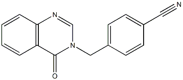 4-[(4-oxo-3,4-dihydroquinazolin-3-yl)methyl]benzonitrile 结构式