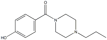 4-[(4-propylpiperazin-1-yl)carbonyl]phenol 结构式