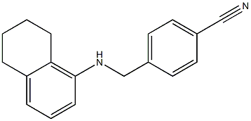 4-[(5,6,7,8-tetrahydronaphthalen-1-ylamino)methyl]benzonitrile 结构式