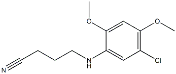 4-[(5-chloro-2,4-dimethoxyphenyl)amino]butanenitrile 结构式