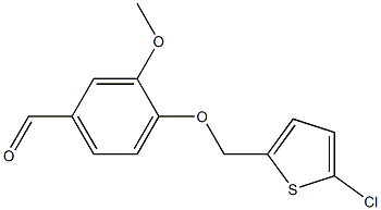 4-[(5-chlorothiophen-2-yl)methoxy]-3-methoxybenzaldehyde 结构式