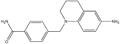 4-[(6-amino-1,2,3,4-tetrahydroquinolin-1-yl)methyl]benzamide 结构式
