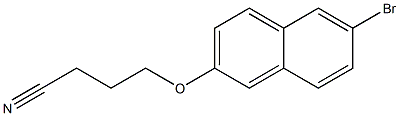 4-[(6-bromo-2-naphthyl)oxy]butanenitrile 结构式