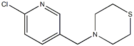 4-[(6-chloropyridin-3-yl)methyl]thiomorpholine 结构式
