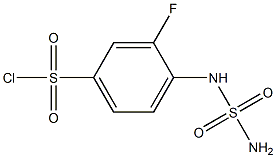 4-[(aminosulfonyl)amino]-3-fluorobenzenesulfonyl chloride 结构式