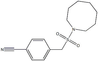 4-[(azocane-1-sulfonyl)methyl]benzonitrile 结构式