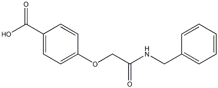 4-[(benzylcarbamoyl)methoxy]benzoic acid 结构式