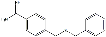 4-[(benzylsulfanyl)methyl]benzene-1-carboximidamide 结构式