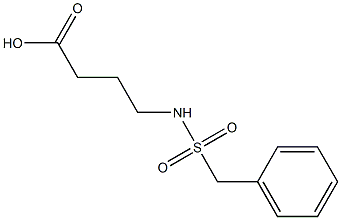 4-[(benzylsulfonyl)amino]butanoic acid 结构式