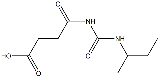 4-[(butan-2-ylcarbamoyl)amino]-4-oxobutanoic acid 结构式