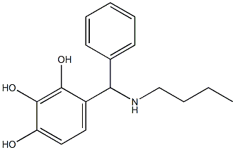 4-[(butylamino)(phenyl)methyl]benzene-1,2,3-triol 结构式