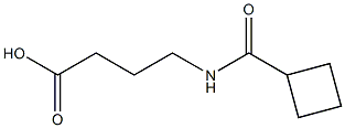 4-[(cyclobutylcarbonyl)amino]butanoic acid 结构式