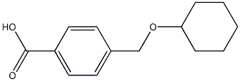 4-[(cyclohexyloxy)methyl]benzoic acid 结构式