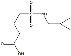 4-[(cyclopropylmethyl)sulfamoyl]butanoic acid 结构式