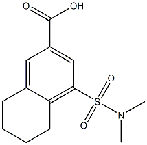 4-[(dimethylamino)sulfonyl]-5,6,7,8-tetrahydronaphthalene-2-carboxylic acid 结构式