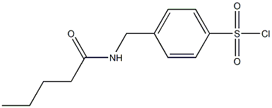 4-[(pentanoylamino)methyl]benzenesulfonyl chloride 结构式