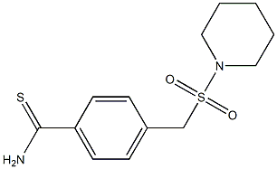 4-[(piperidine-1-sulfonyl)methyl]benzene-1-carbothioamide 结构式