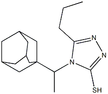 4-[1-(adamantan-1-yl)ethyl]-5-propyl-4H-1,2,4-triazole-3-thiol 结构式