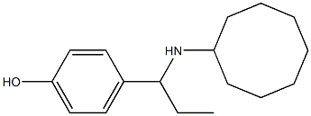 4-[1-(cyclooctylamino)propyl]phenol 结构式