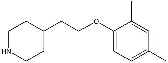 4-[2-(2,4-dimethylphenoxy)ethyl]piperidine 结构式