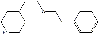 4-[2-(2-phenylethoxy)ethyl]piperidine 结构式