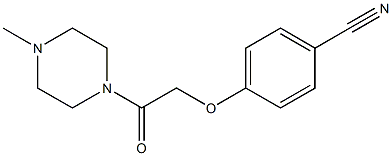 4-[2-(4-methylpiperazin-1-yl)-2-oxoethoxy]benzonitrile 结构式