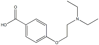 4-[2-(diethylamino)ethoxy]benzoic acid 结构式
