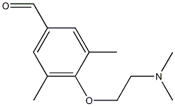 4-[2-(dimethylamino)ethoxy]-3,5-dimethylbenzaldehyde 结构式