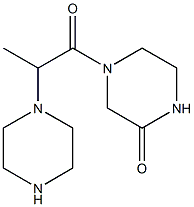 4-[2-(piperazin-1-yl)propanoyl]piperazin-2-one 结构式