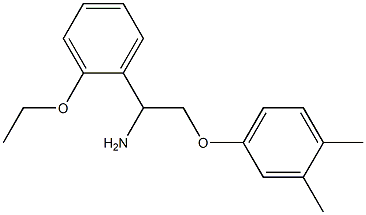 4-[2-amino-2-(2-ethoxyphenyl)ethoxy]-1,2-dimethylbenzene 结构式